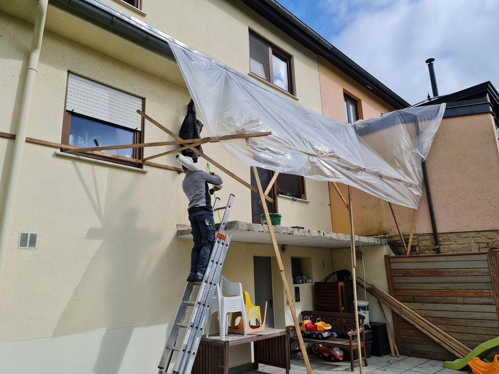 Balcony and toilet renovation